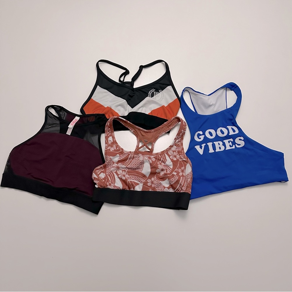 Pink sports bras bundle